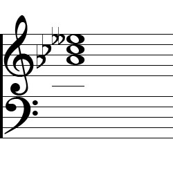 A♭ Diminished Chord Music Notation