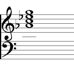 A♭ Major7 Chord Music Notation