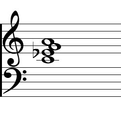 C Minor 6 Chord Music Notation