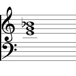 E Diminished Chord Music Notation